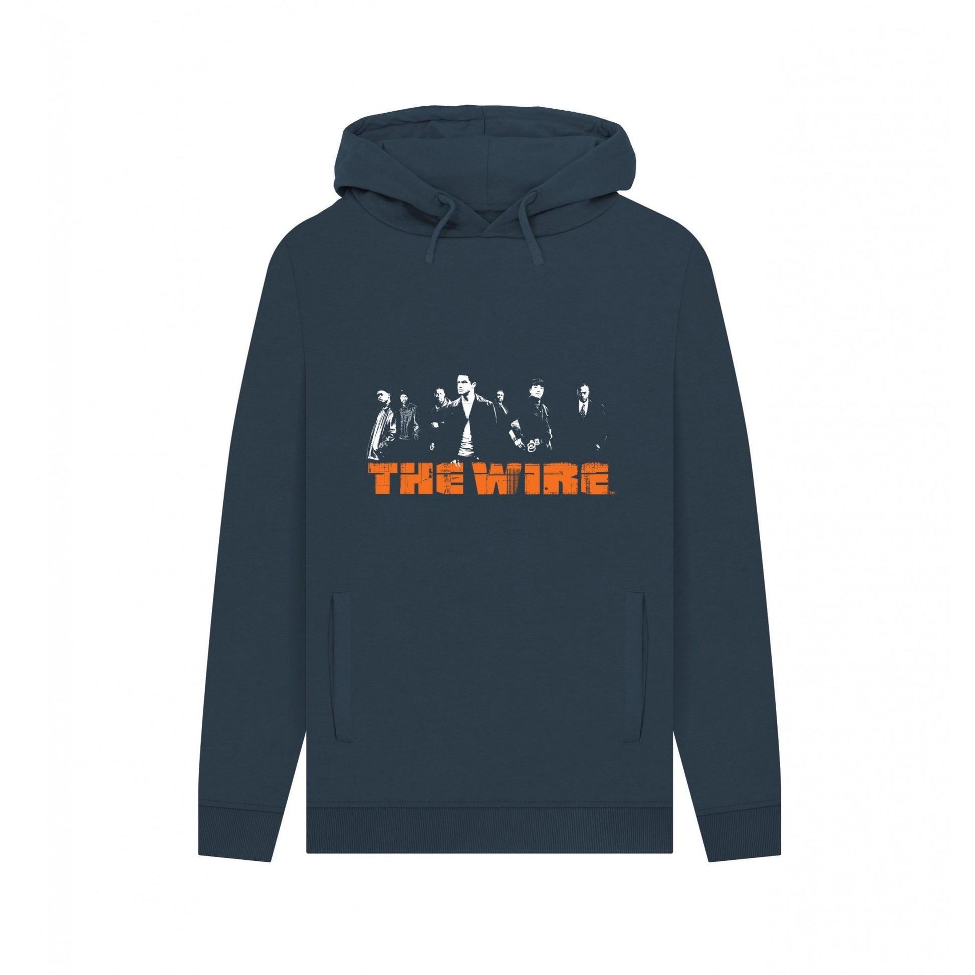 Navy - Front - The Wire Unisex Adult Logo Hoodie