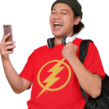 Red - Lifestyle - The Flash Unisex Adult Graphic Print Logo T-Shirt
