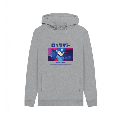 Light Heather - Front - Mega Man Unisex Adult Everlasting Peace Hoodie