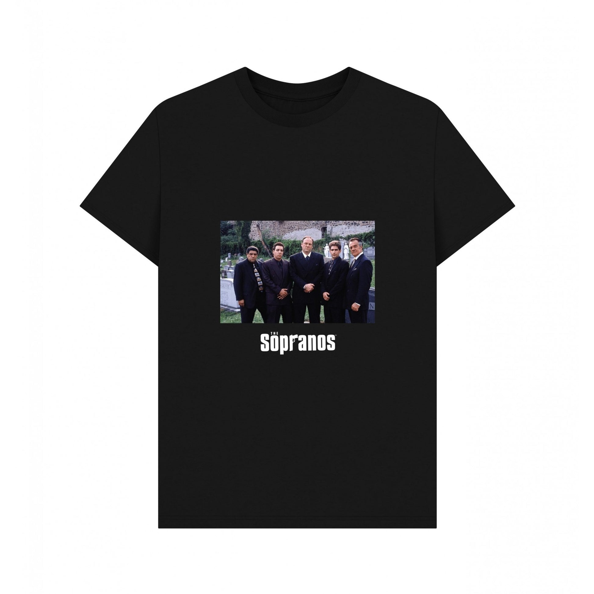 Black - Front - The Sopranos Unisex Adult Cast T-Shirt