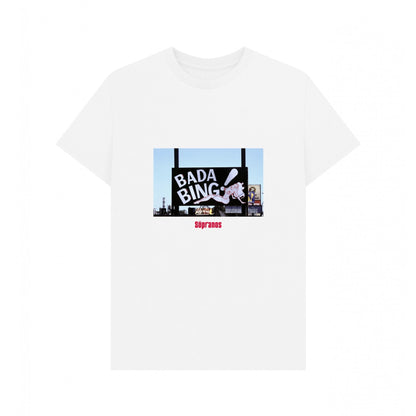 White - Front - The Sopranos Unisex Adult Bada Bing Club T-Shirt