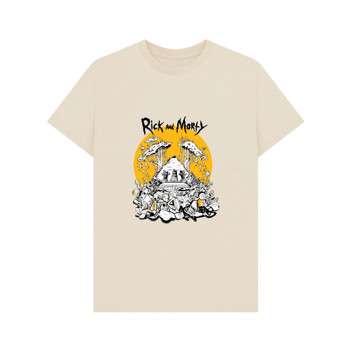 Oat - Front - Rick And Morty Unisex Adult Rest And Ricklaxation T-Shirt
