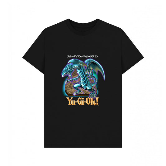 Black - Front - Yu-Gi-Oh! Unisex Adult Blue-Eyes White Dragon T-Shirt