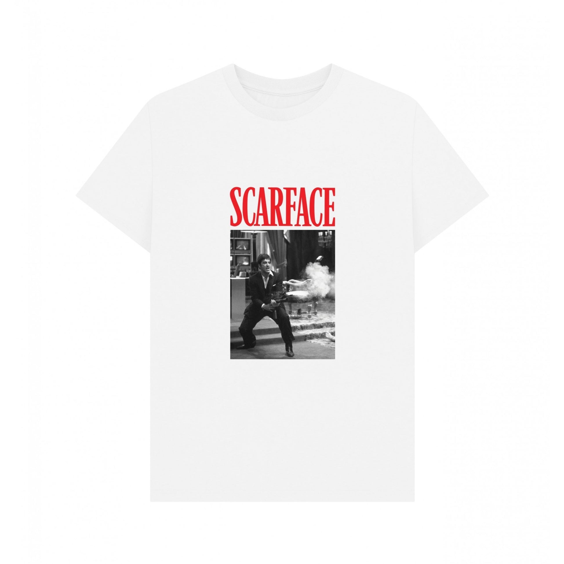 White - Front - Scarface Unisex Adult Say Hello T-Shirt