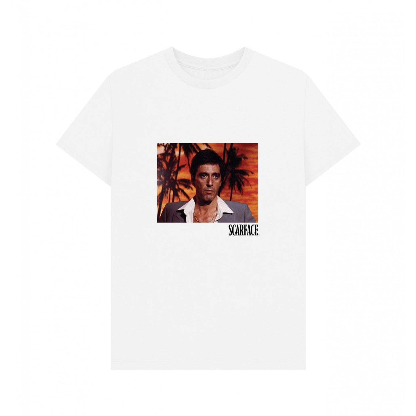 White - Front - Scarface Unisex Adult Tony Montana T-Shirt
