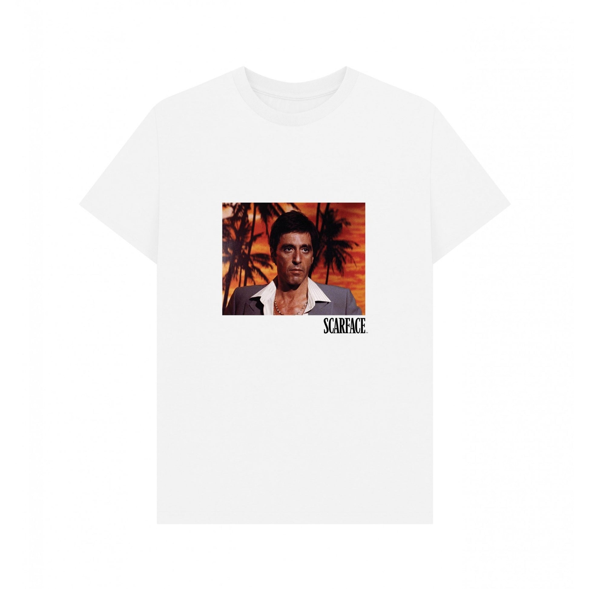 White - Front - Scarface Unisex Adult Tony Montana T-Shirt