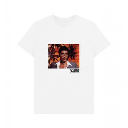 White - Front - Scarface Unisex Adult Tony Montana T-Shirt