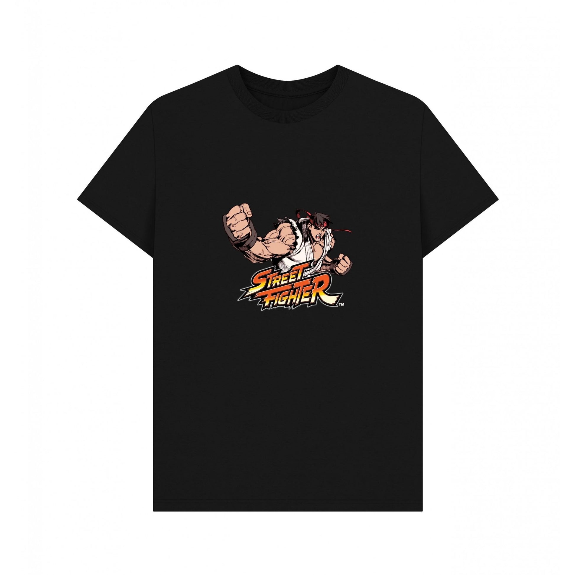 Black - Front - Street Fighter Unisex Adult Ryu Graphic Classic T-Shirt