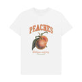 White - Front - Apoh Unisex Adult Peach T-Shirt