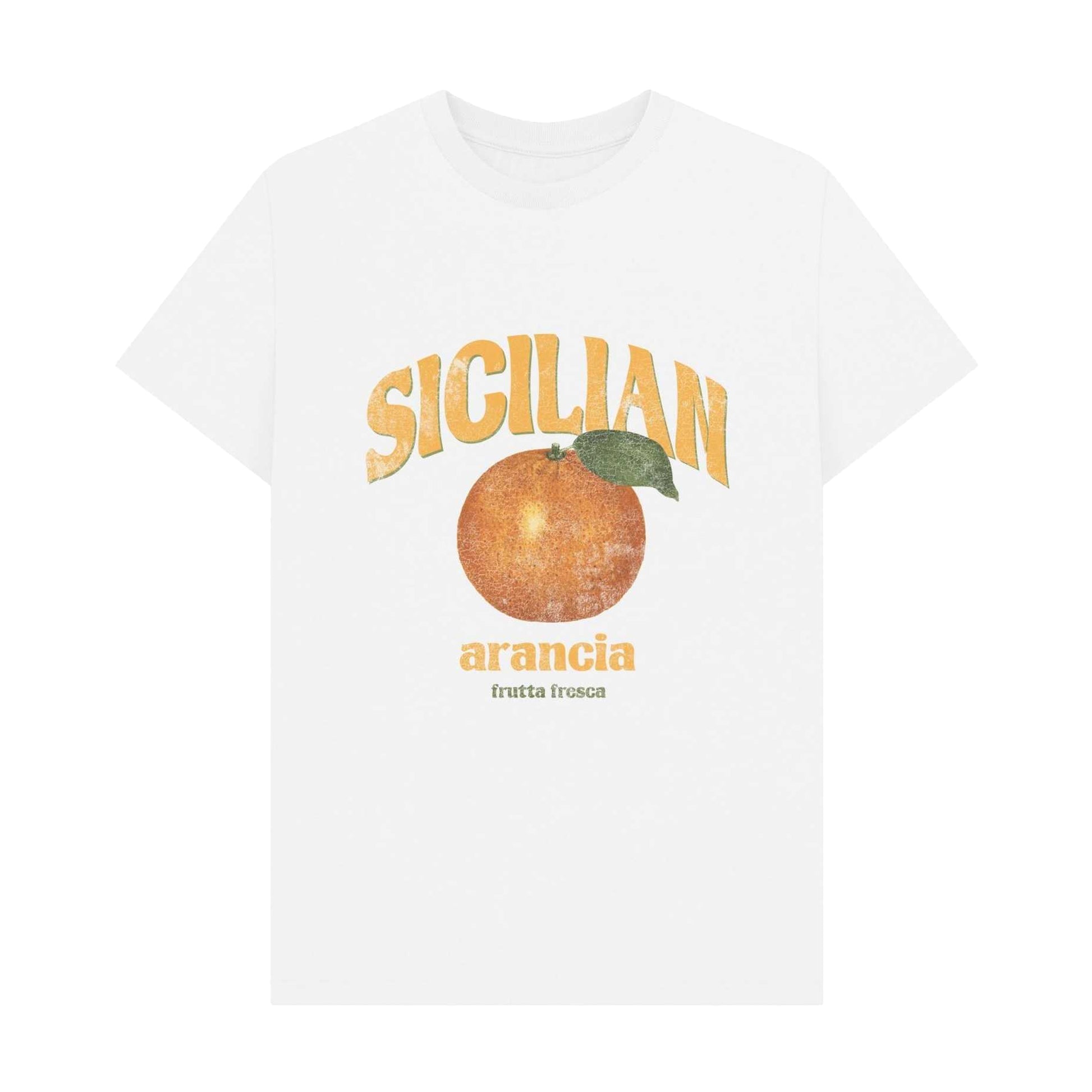White - Front - Apoh Unisex Adult Oranges T-Shirt