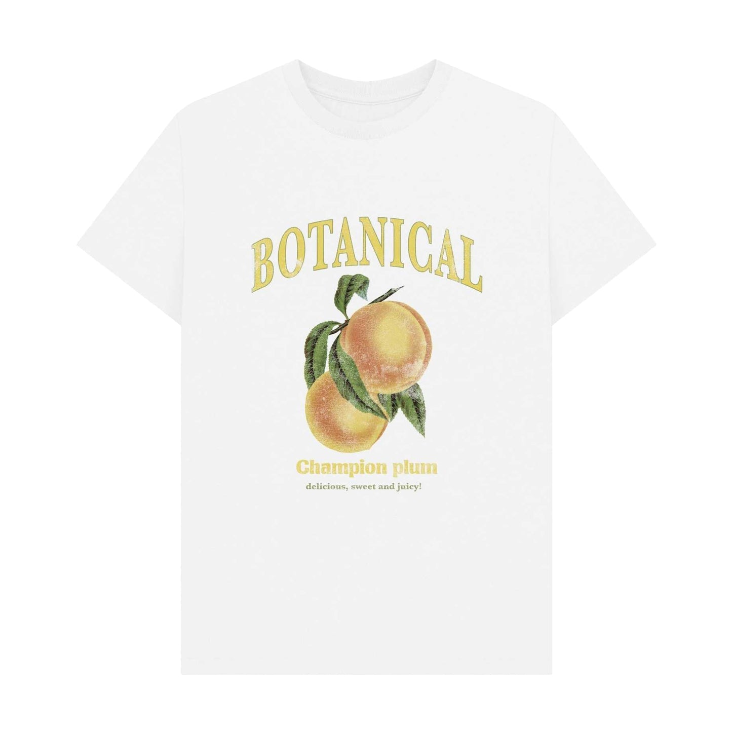 White - Front - Apoh Unisex Adult Botanical T-Shirt