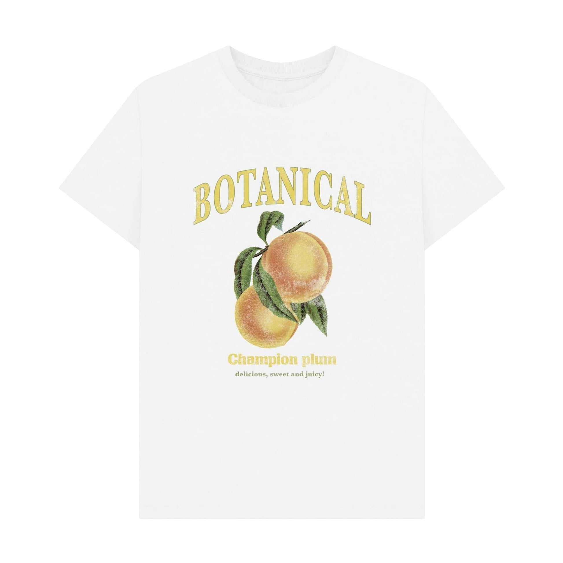 White - Front - Apoh Unisex Adult Botanical T-Shirt