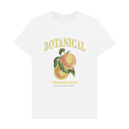 White - Front - Apoh Unisex Adult Botanical T-Shirt