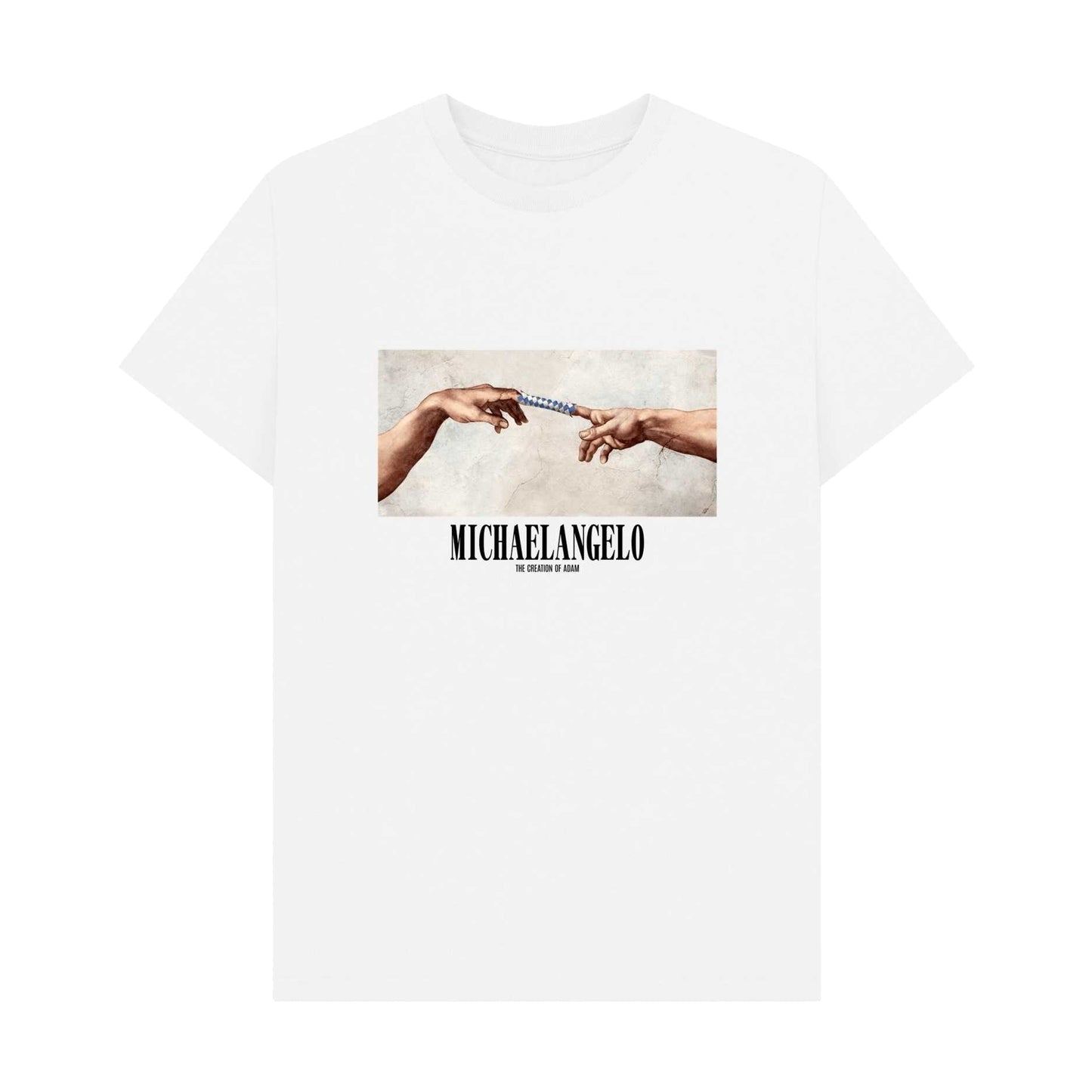 White - Front - Apoh Unisex Adult Creation Of Adam T-Shirt