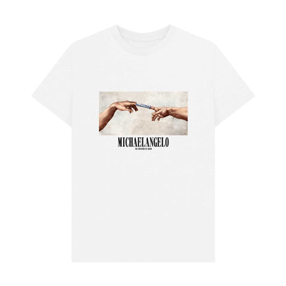 White - Front - Apoh Unisex Adult Creation Of Adam T-Shirt
