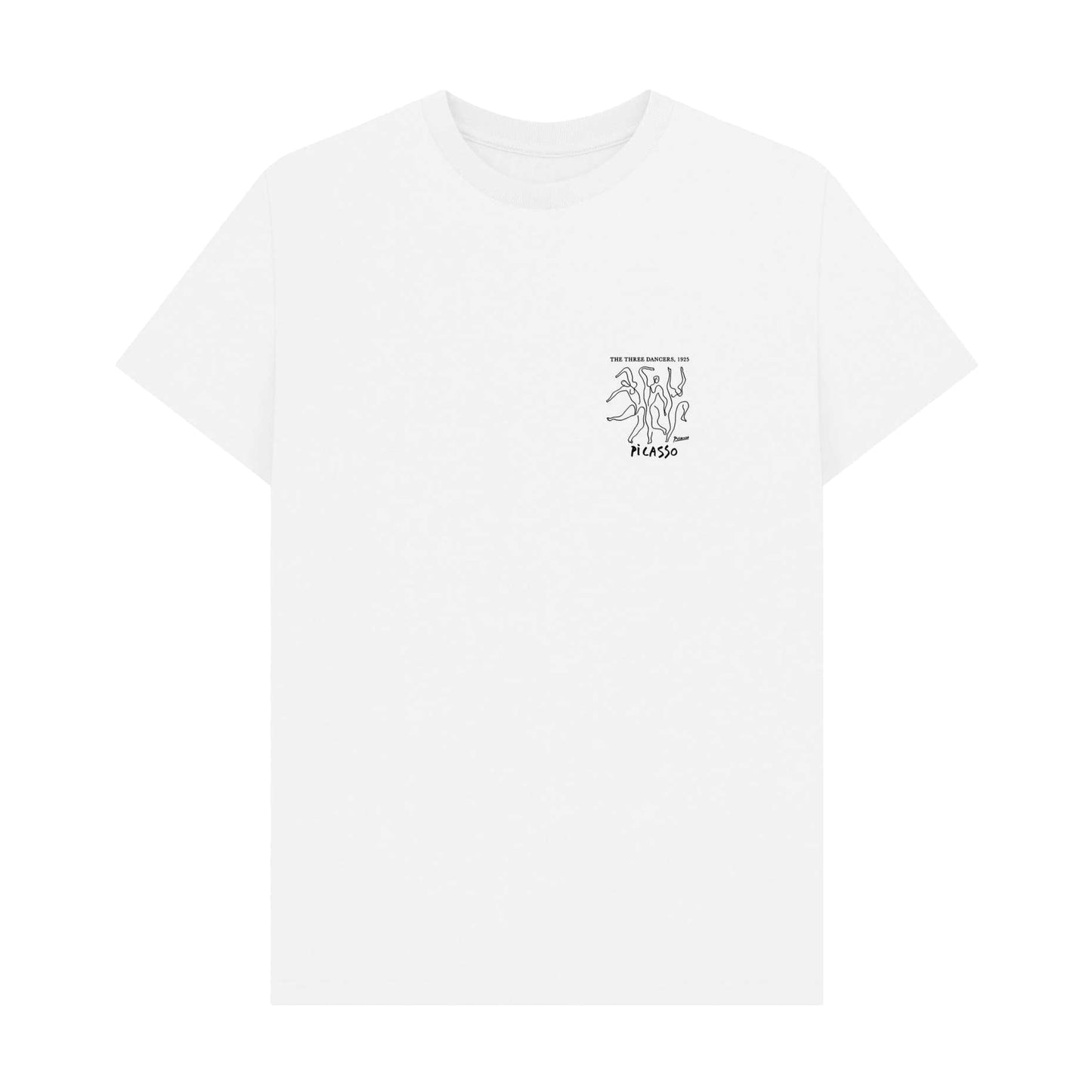 White - Front - Apoh Unisex Adult The Three Dancers Picasso Jersey T-Shirt