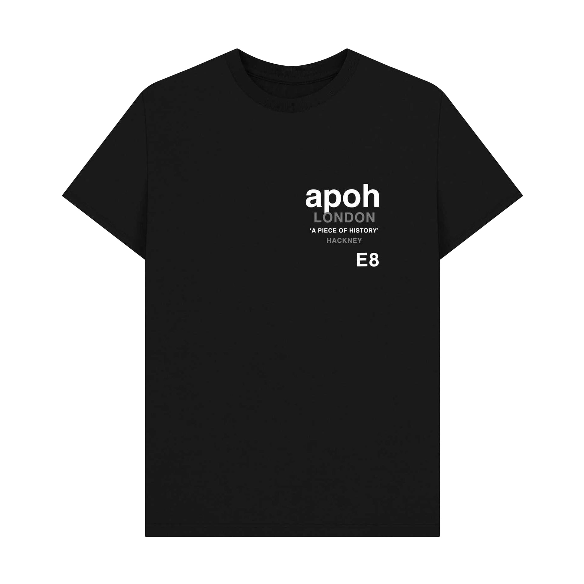Black - Front - Apoh Unisex Adult Hackney Slogan T-Shirt
