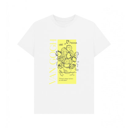 White - Front - Apoh Unisex Adult Sunflowers Bouquet Vincent Van Gogh T-Shirt