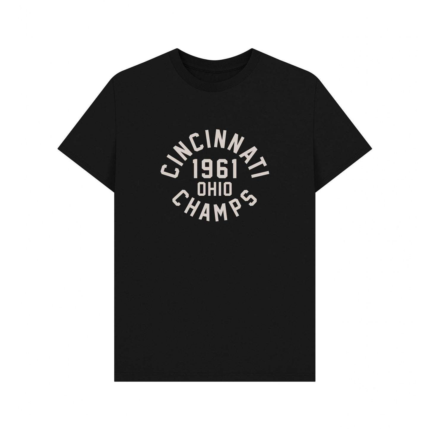 Black - Front - Park Fields Unisex Adult Cincinnati Champs Varsity T-Shirt