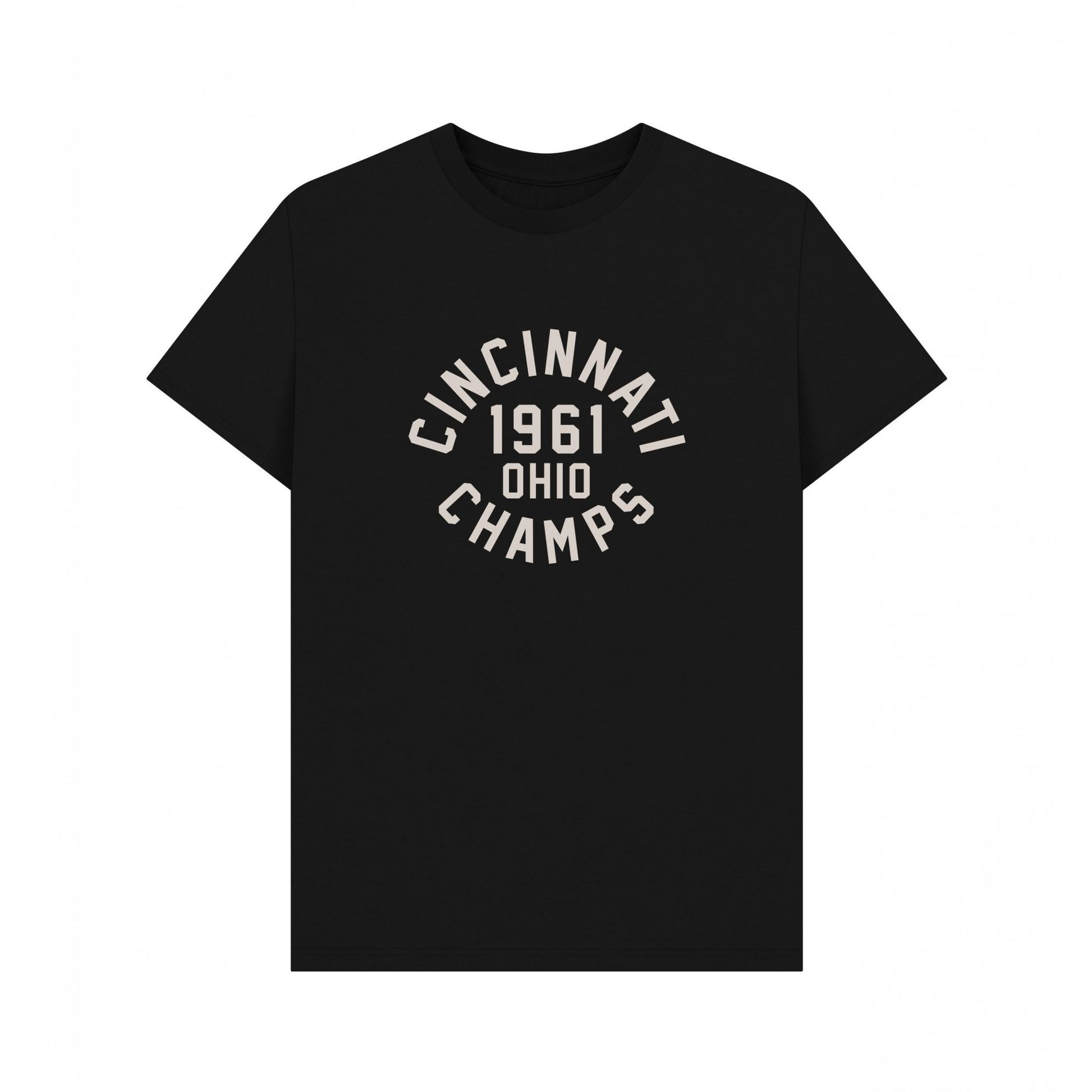 Black - Front - Park Fields Unisex Adult Cincinnati Champs Varsity T-Shirt
