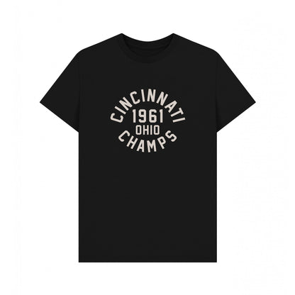 Black - Front - Park Fields Unisex Adult Cincinnati Champs Varsity T-Shirt