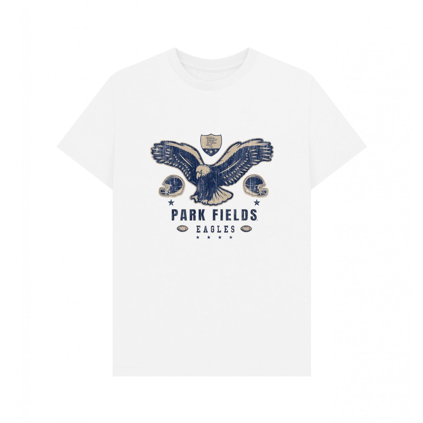 White - Front - Park Fields Unisex Adult Bald Eagles T-Shirt