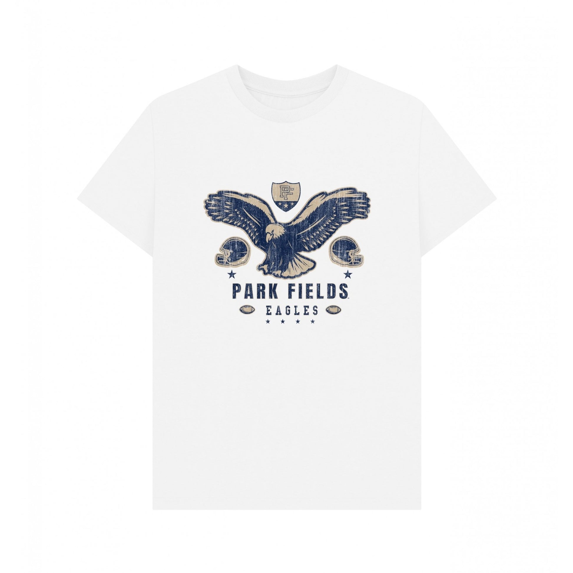 White - Front - Park Fields Unisex Adult Bald Eagles T-Shirt