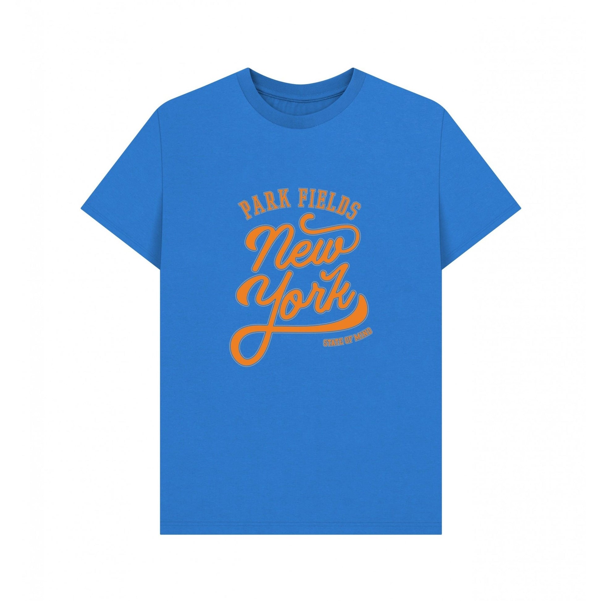 Bright Blue - Front - Park Fields Unisex Adult New York State Of Mind T-Shirt