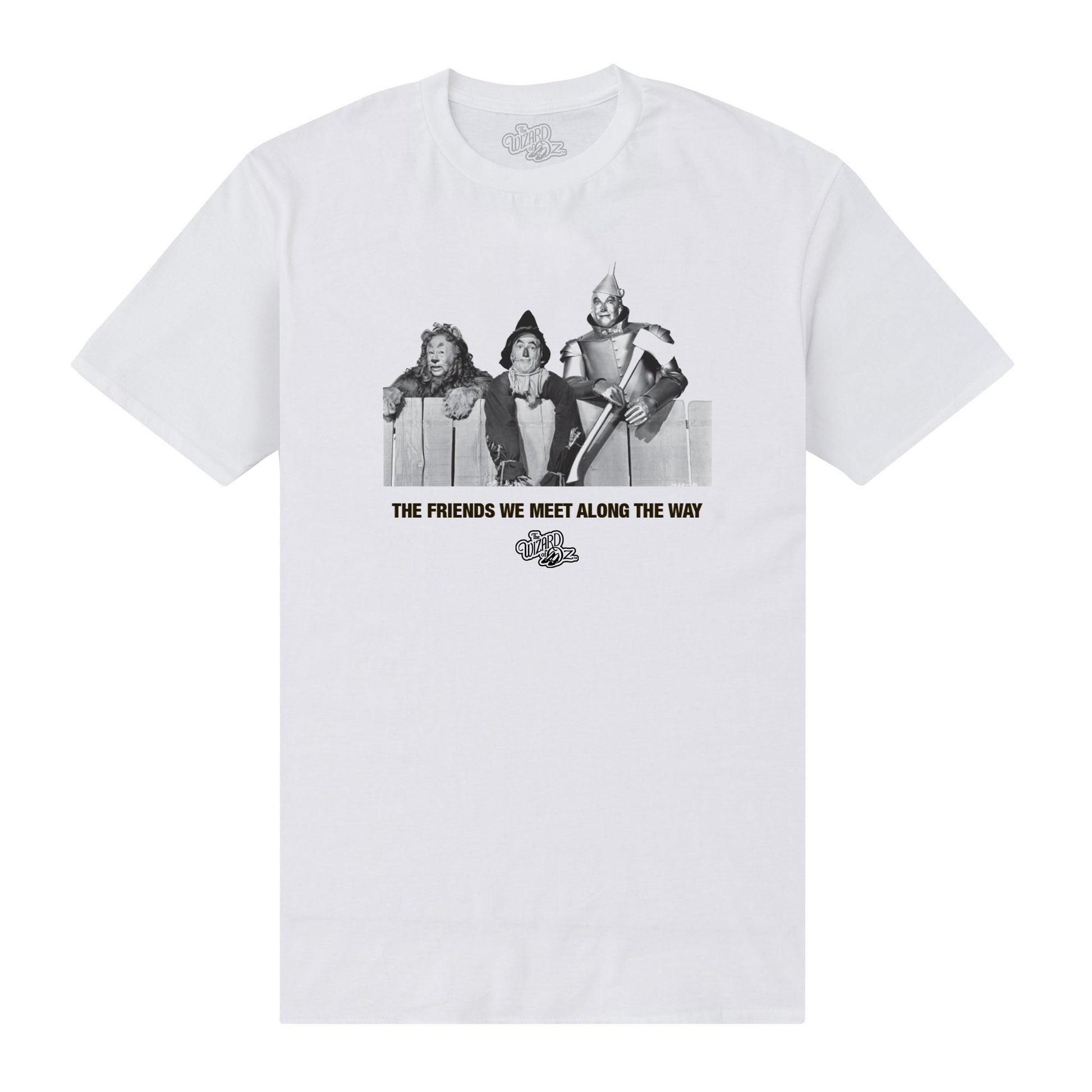 White - Front - The Wizard Of Oz Unisex Adult Friends T-Shirt