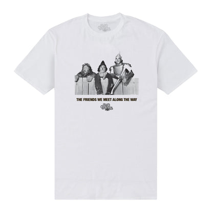 White - Front - The Wizard Of Oz Unisex Adult Friends T-Shirt
