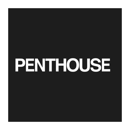Black - Back - Penthouse Unisex Adult Logo T-Shirt