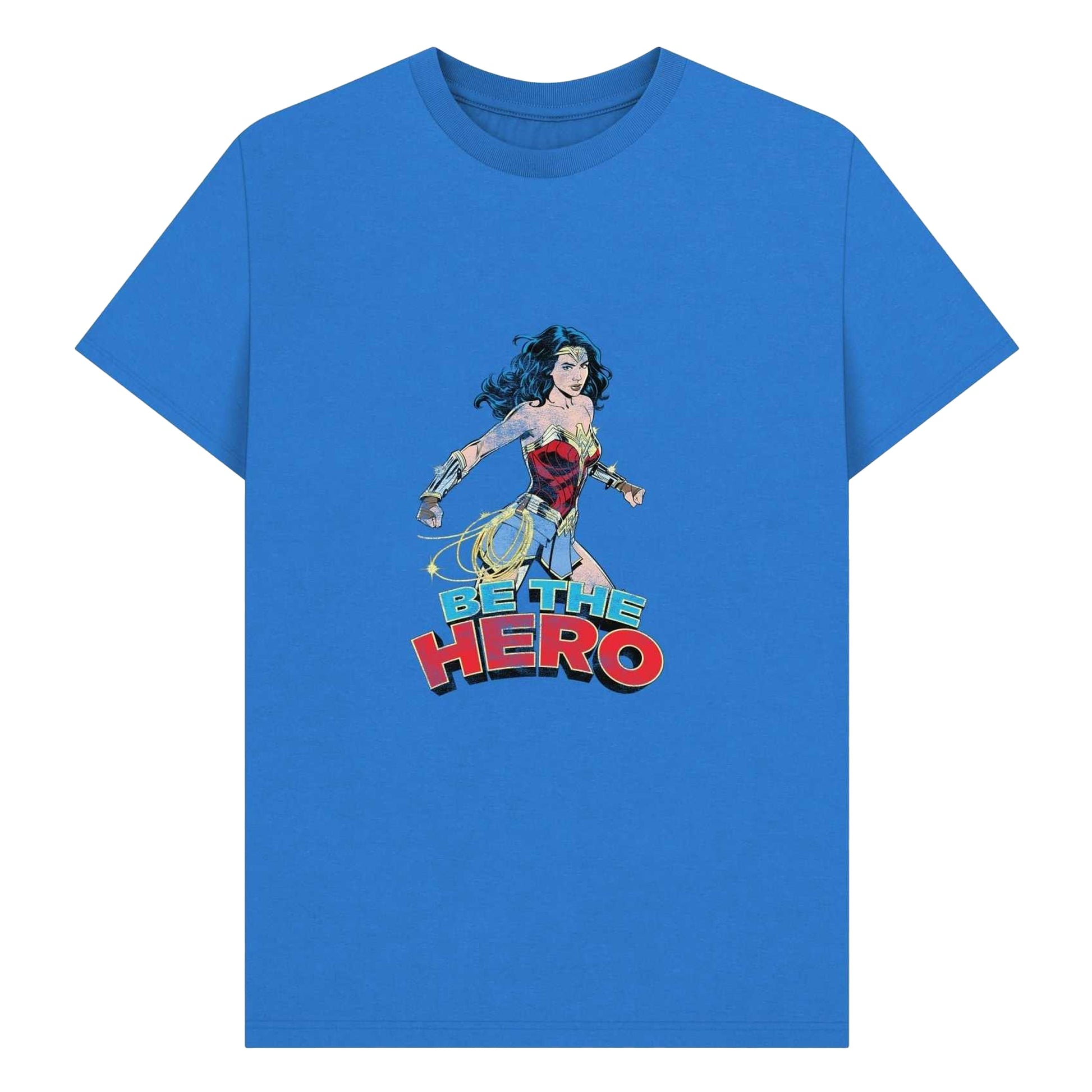 Blue - Front - Wonder Woman Unisex Adult Be The Hero Baseball T-Shirt