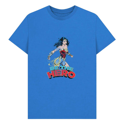 Blue - Front - Wonder Woman Unisex Adult Be The Hero Baseball T-Shirt
