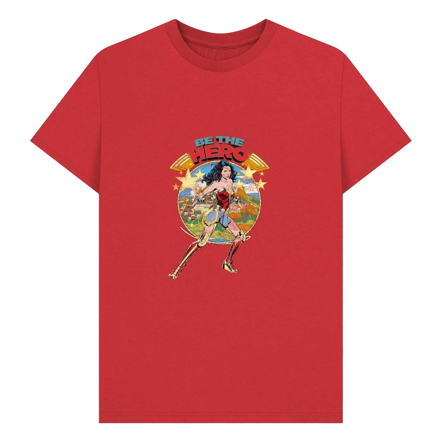 Red - Front - Wonder Woman Unisex Adult Be The Hero Baseball T-Shirt