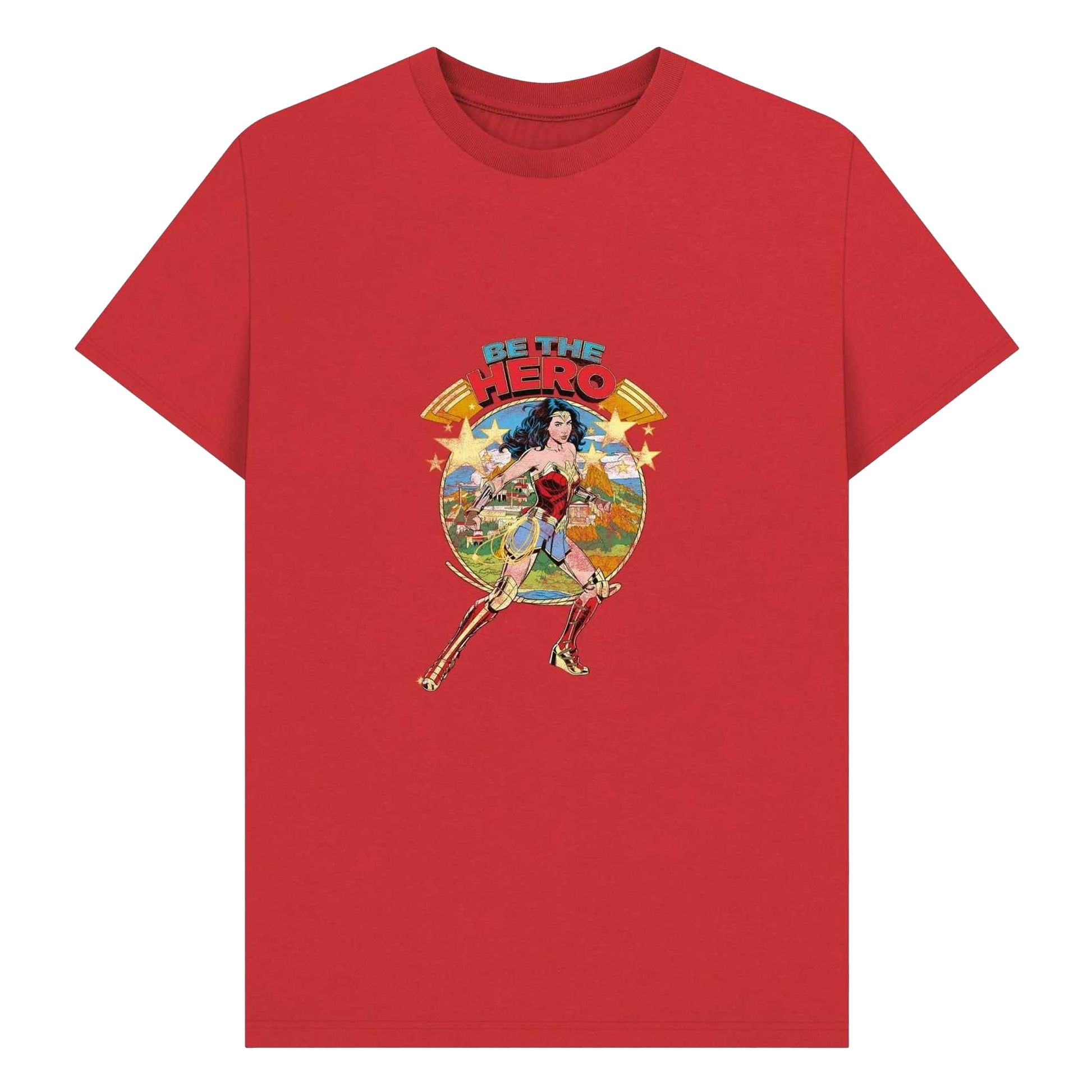 Red - Front - Wonder Woman Unisex Adult Be The Hero Baseball T-Shirt