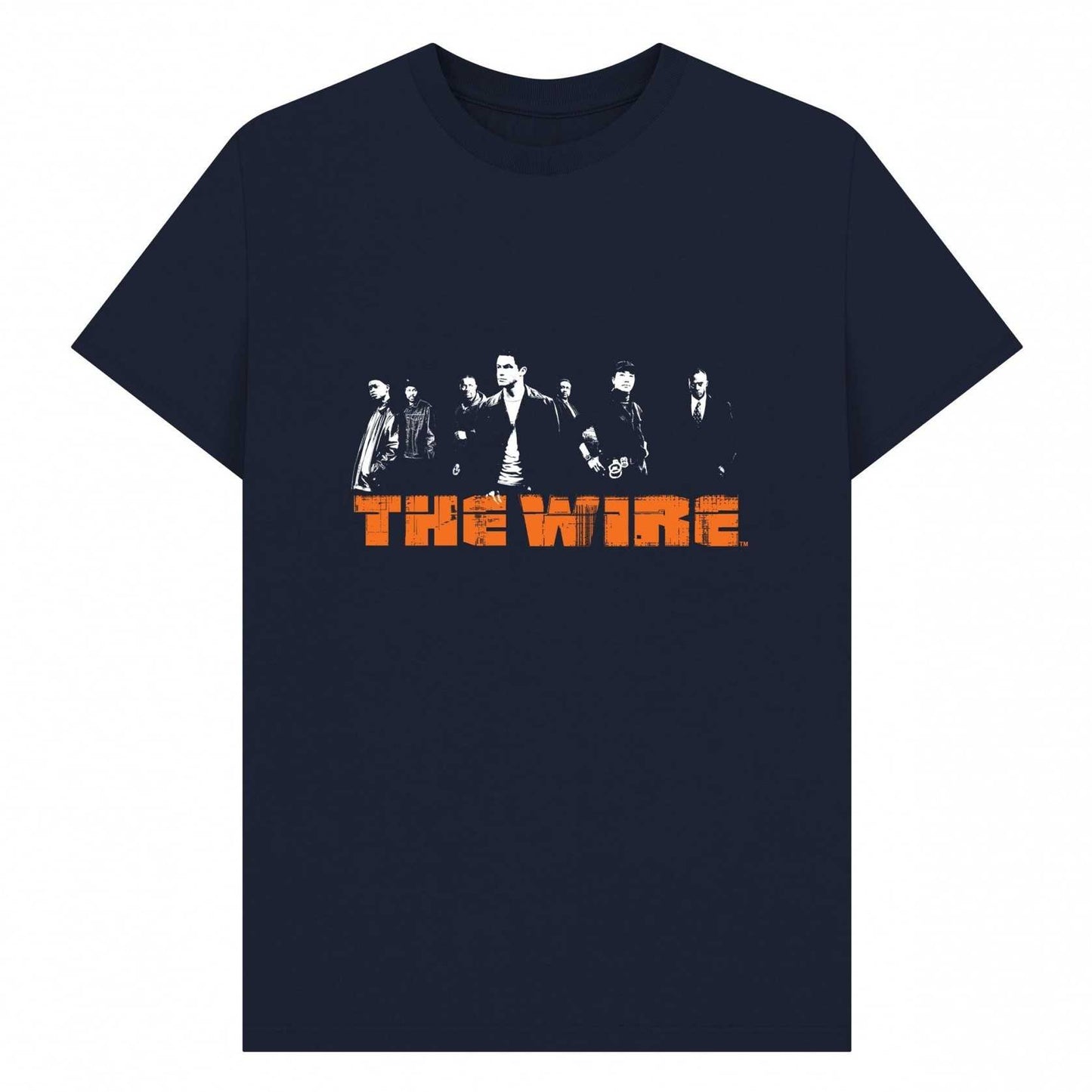 Navy Blue - Front - The Wire Unisex Adult Logo T-Shirt