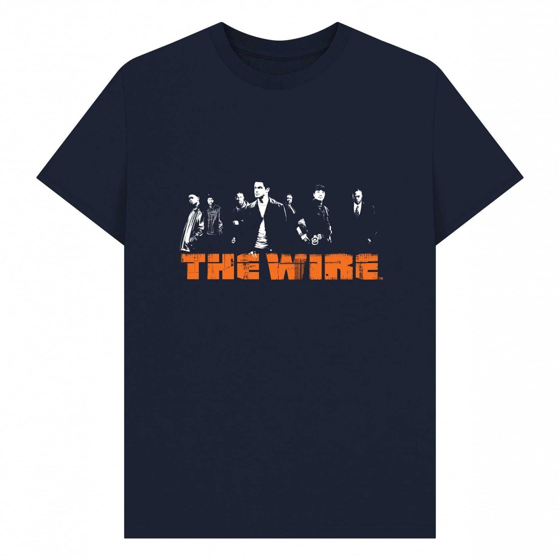 Navy Blue - Front - The Wire Unisex Adult Logo T-Shirt