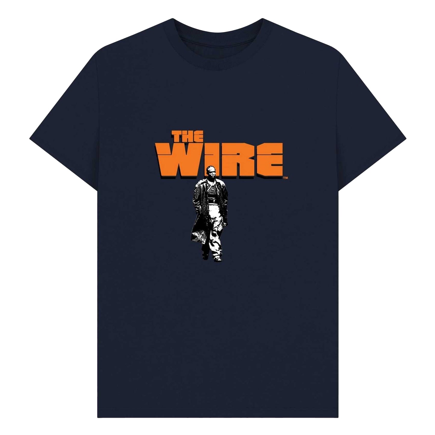Navy Blue - Front - The Wire Unisex Adult Omar Little T-Shirt