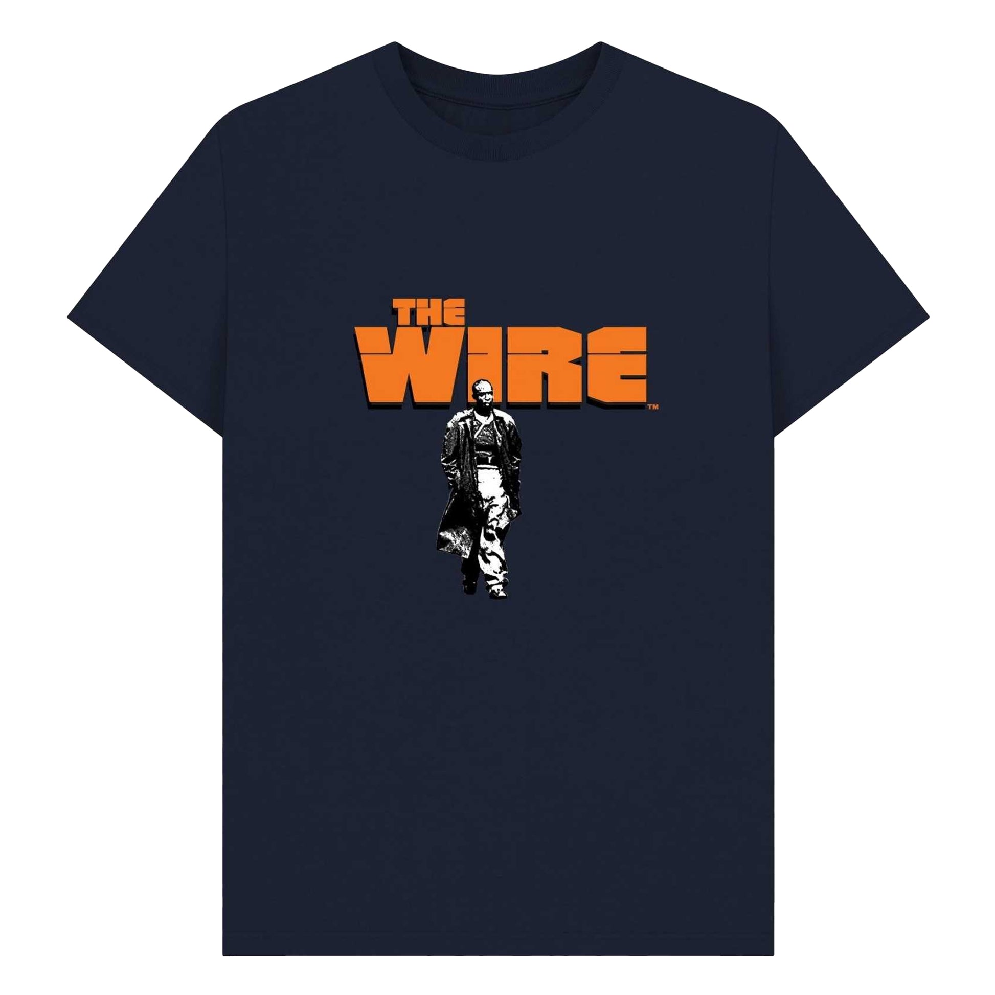 Navy Blue - Front - The Wire Unisex Adult Omar Little T-Shirt