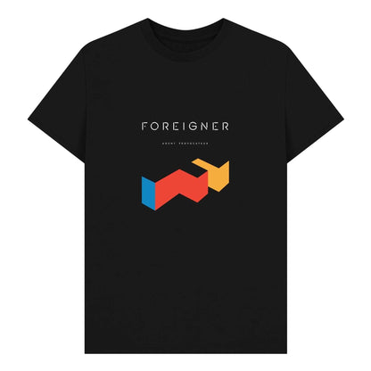 Black - Front - Foreigner Unisex Adult Agent Provocateur T-Shirt