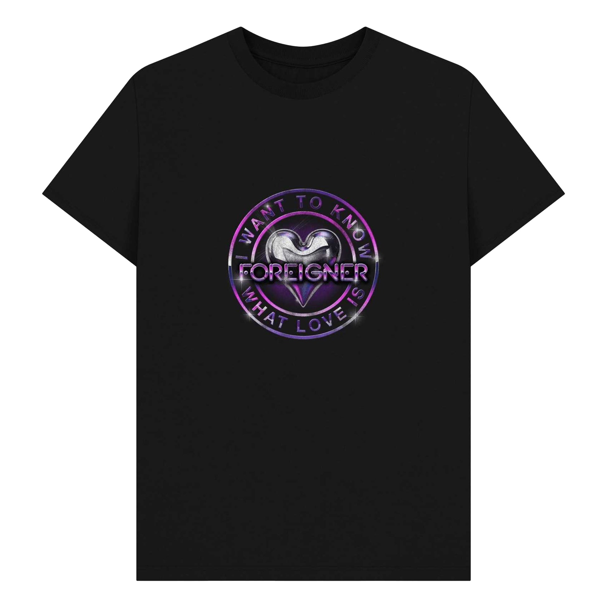 Black - Front - Foreigner Unisex Adult I Want To Know What Love Is T-Shirt