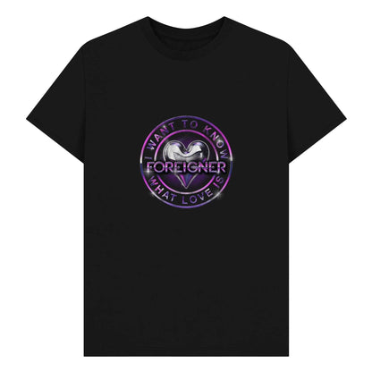 Black - Front - Foreigner Unisex Adult I Want To Know What Love Is T-Shirt