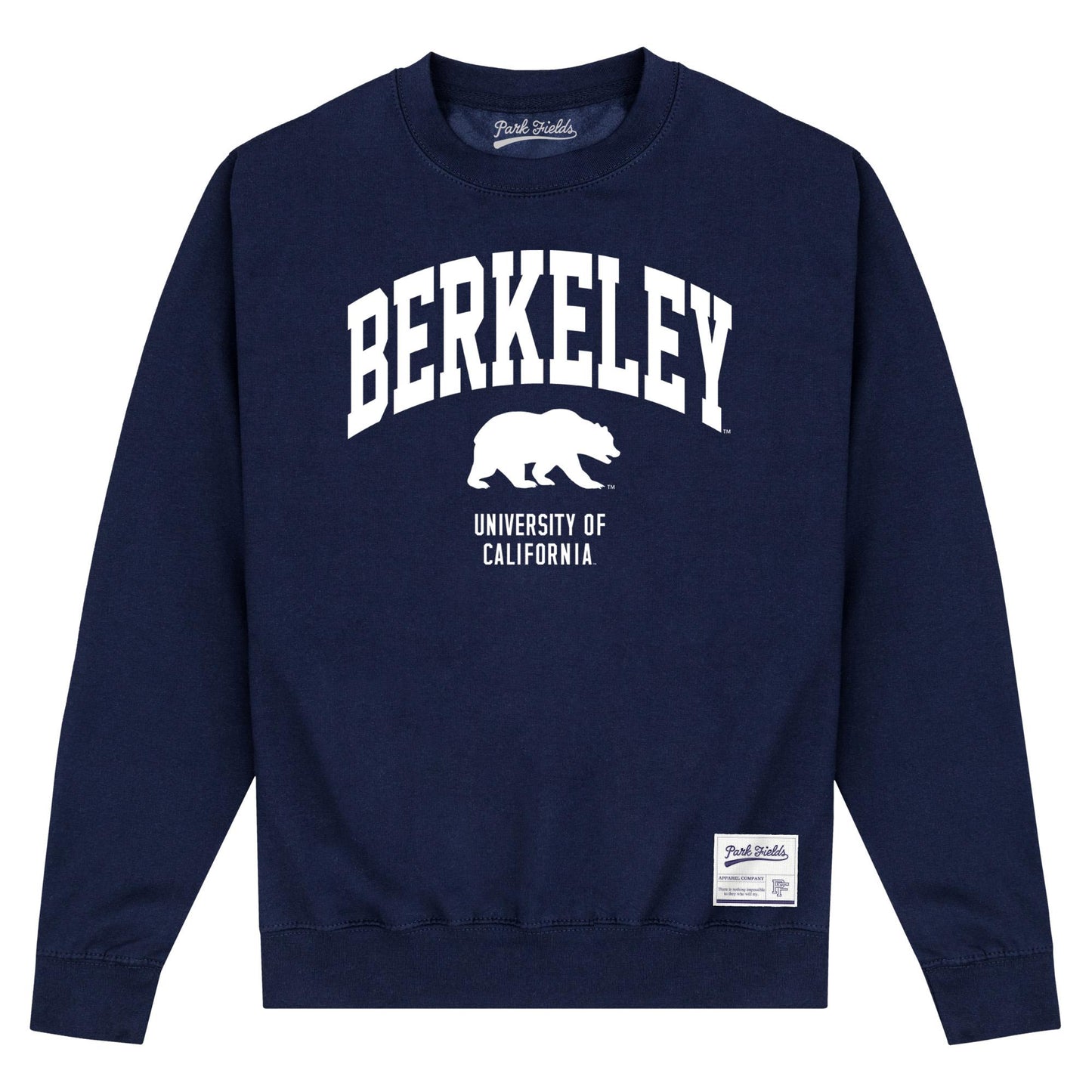 Navy Blue - Front - UC Berkeley Unisex Adult Bear Sweatshirt
