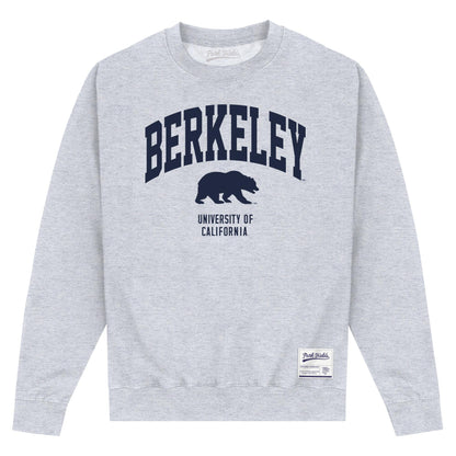 Heather Grey - Front - UC Berkeley Unisex Adult Bear Sweatshirt
