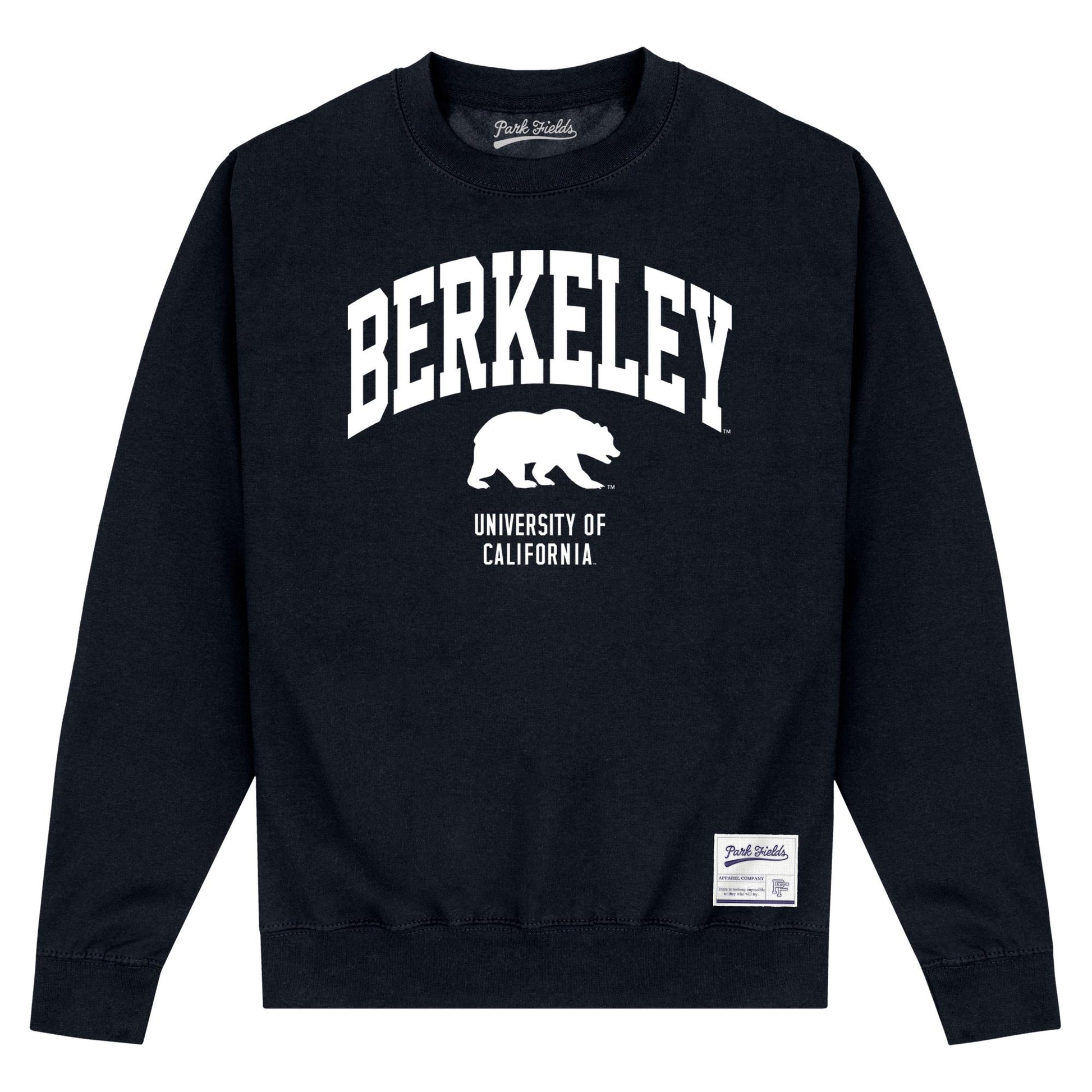 Black - Front - UC Berkeley Unisex Adult Bear Sweatshirt