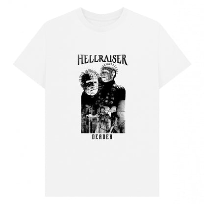 White - Front - Hellraiser Unisex Adult Deader Portrait T-Shirt
