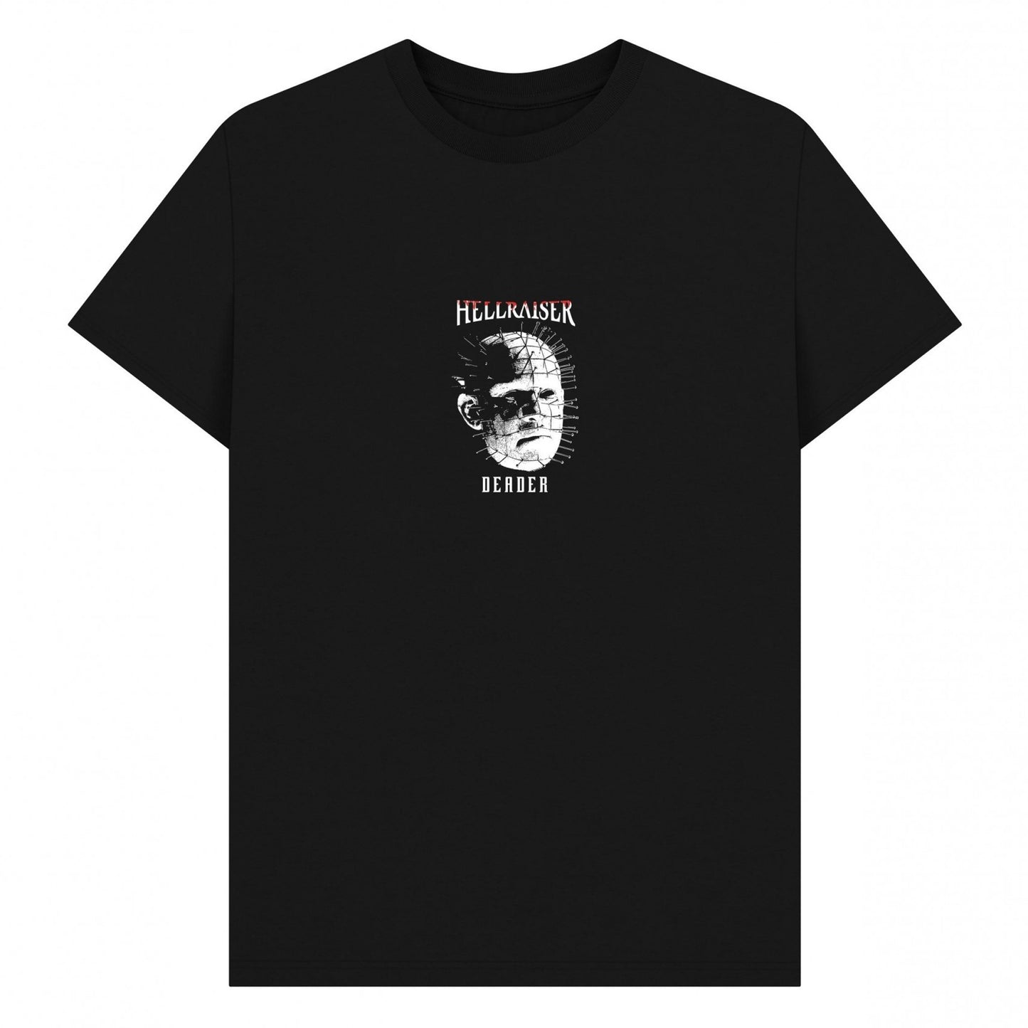 Black - Front - Hellraiser Unisex Adult Deader Head T-Shirt