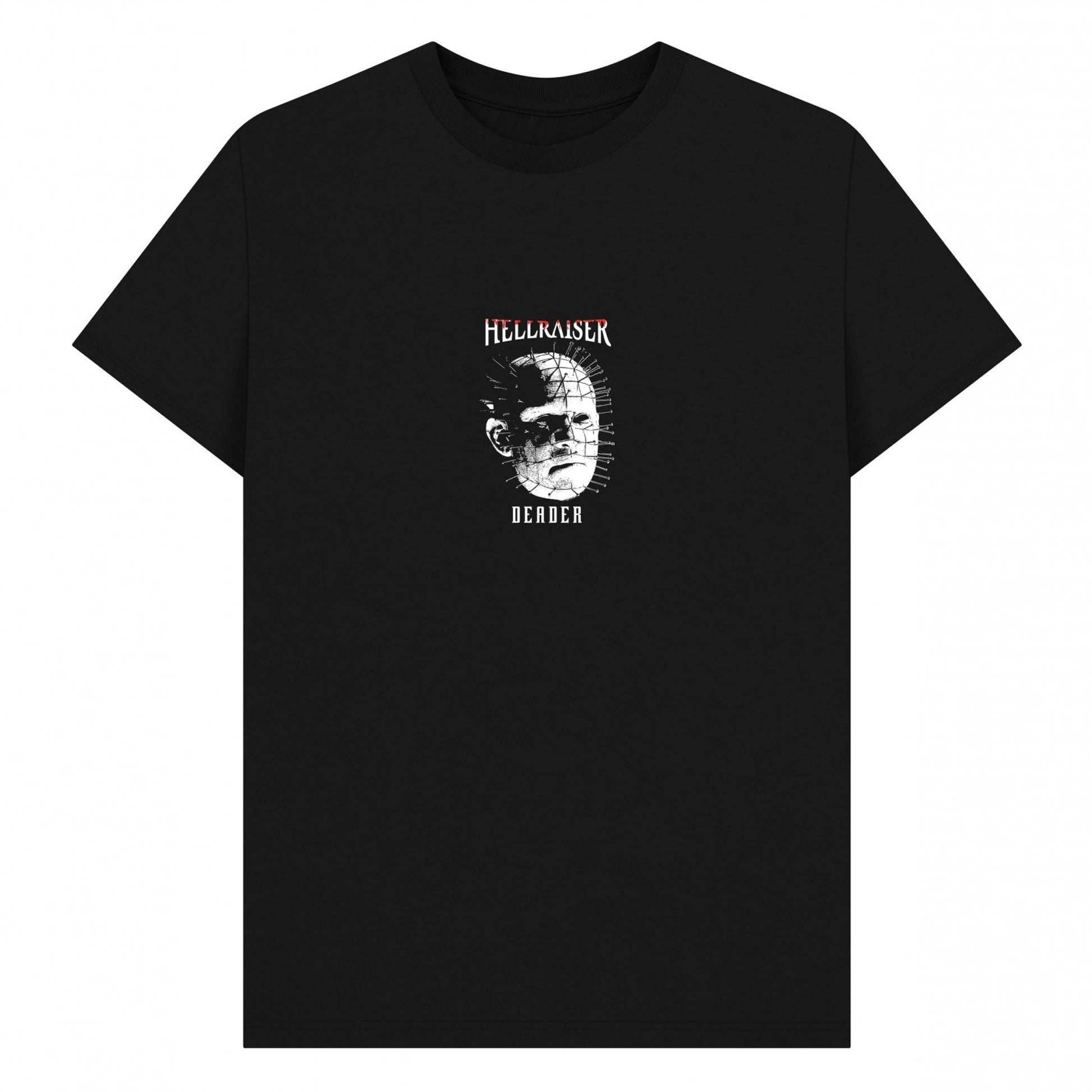 Black - Front - Hellraiser Unisex Adult Deader Head T-Shirt