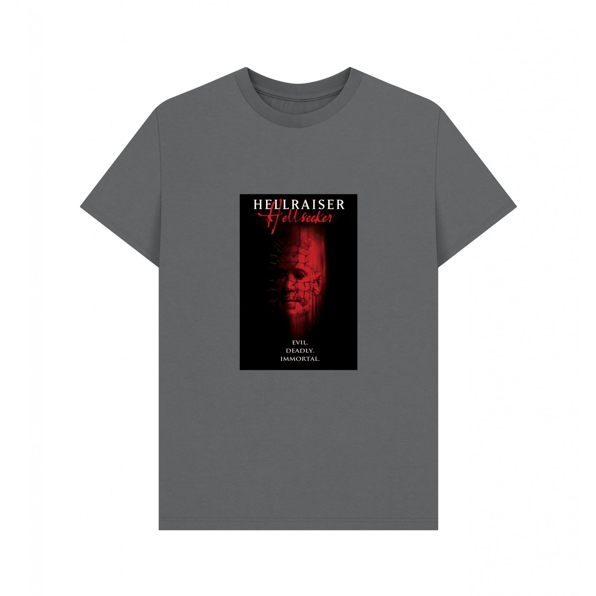 Slate Grey - Front - Hellraiser Unisex Adult Seeker T-Shirt