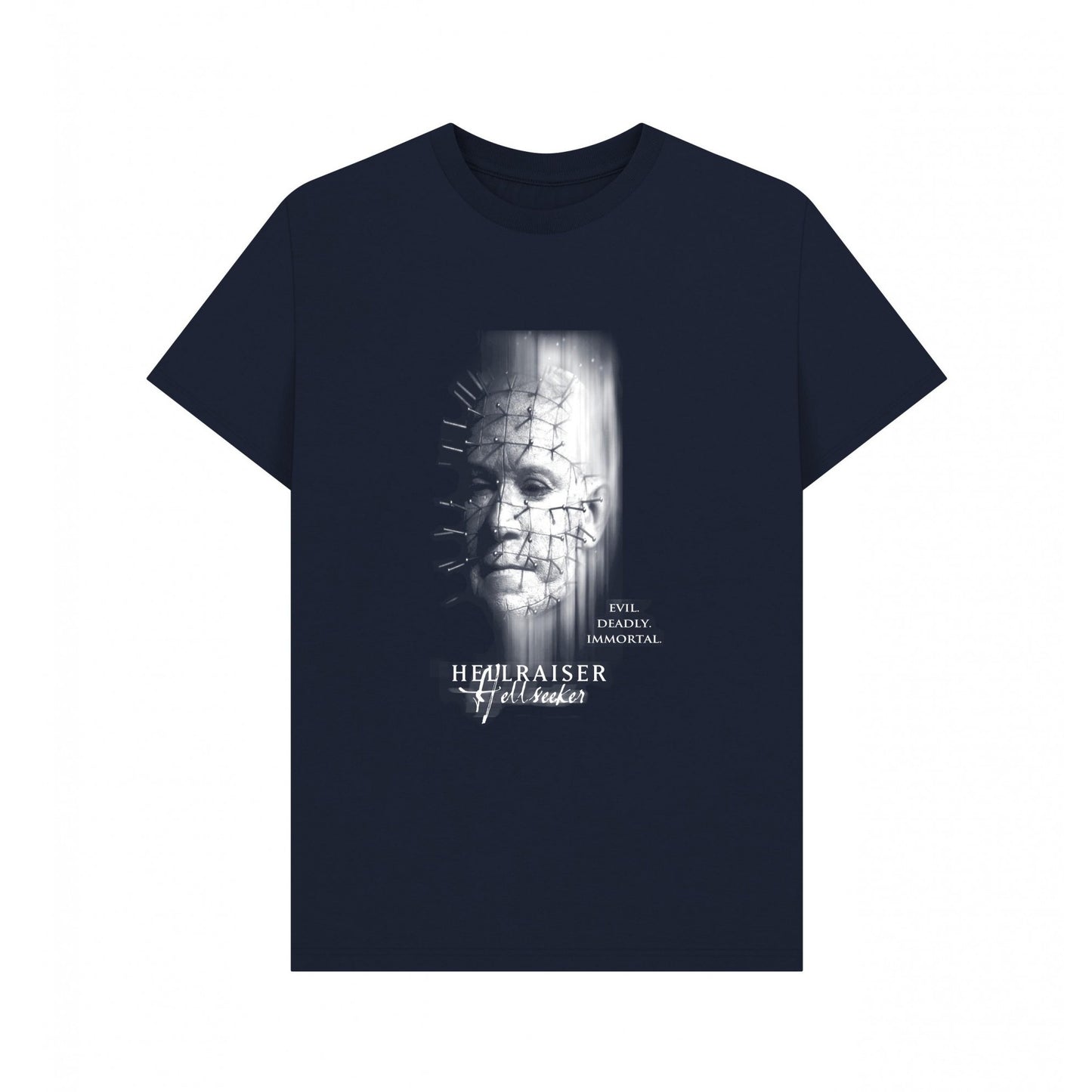 Navy Blue - Front - Hellraiser Unisex Adult Seeker T-Shirt